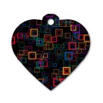 Retro Dog Tag Heart (Two Sided) Back