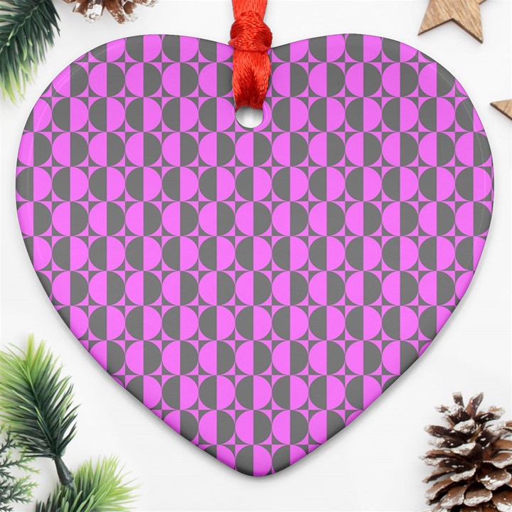 Retro Heart Ornament