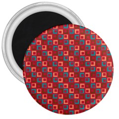 Retro 3  Button Magnet by Siebenhuehner