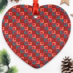 Retro Heart Ornament Front