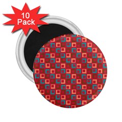 Retro 2 25  Button Magnet (10 Pack) by Siebenhuehner