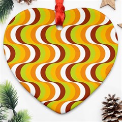 Retro Heart Ornament