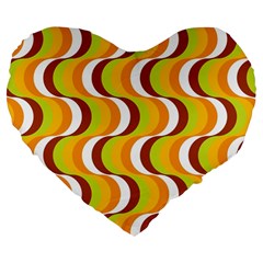 Retro 19  Premium Heart Shape Cushion by Siebenhuehner