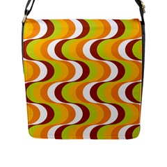 Retro Flap Closure Messenger Bag (large) by Siebenhuehner