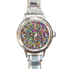 Color Round Italian Charm Watch by Siebenhuehner