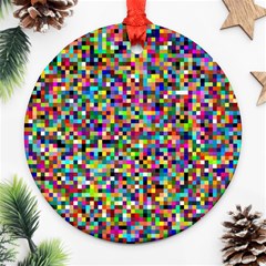 Color Round Ornament (two Sides)