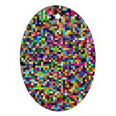 Color Oval Ornament (two Sides)