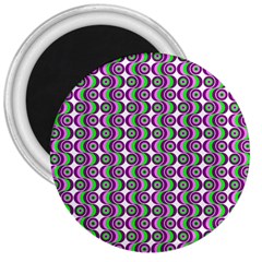 Retro 3  Button Magnet by Siebenhuehner