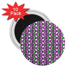 Retro 2 25  Button Magnet (10 Pack) by Siebenhuehner