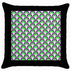 Retro Black Throw Pillow Case by Siebenhuehner