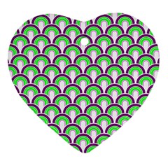 Retro Heart Ornament (two Sides) by Siebenhuehner