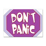 Purple Don t Panic Sign A4 Sticker 100 Pack Front