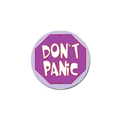 Purple Don t Panic Sign Golf Ball Marker 10 Pack by FunWithFibro