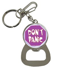 Purple Don t Panic Sign Bottle Opener Key Chain by FunWithFibro