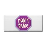 Purple Don t Panic Sign Hand Towel Front