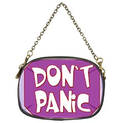 Purple Don t Panic Sign Chain Purse (one Side) by FunWithFibro