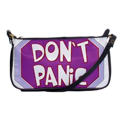 Purple Don t Panic Sign Evening Bag by FunWithFibro