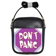 Purple Don t Panic Sign Girl s Sling Bag by FunWithFibro