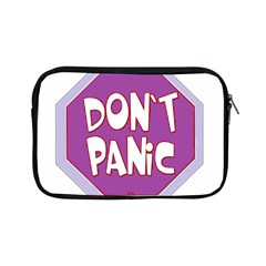 Purple Don t Panic Sign Apple Ipad Mini Zippered Sleeve by FunWithFibro