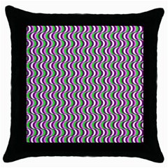 Pattern Black Throw Pillow Case by Siebenhuehner