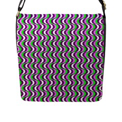 Pattern Flap Closure Messenger Bag (large) by Siebenhuehner