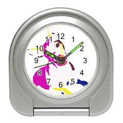 Untitled 3 Colour Desk Alarm Clock by nadiajanedesign