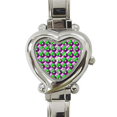 Pattern Heart Italian Charm Watch  by Siebenhuehner