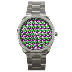 Pattern Sport Metal Watch