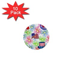 Patriot Fireworks 1  Mini Button (10 Pack) by StuffOrSomething