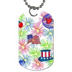 Patriot Fireworks Dog Tag (one Sided) by StuffOrSomething