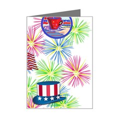 Patriot Fireworks Mini Greeting Card by StuffOrSomething