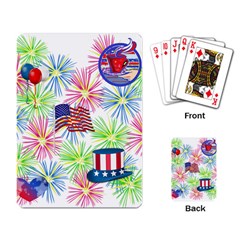 Patriot Fireworks Playing Cards Single Design by StuffOrSomething