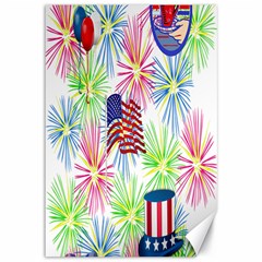 Patriot Fireworks Canvas 12  X 18  (unframed) by StuffOrSomething