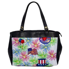 Patriot Fireworks Oversize Office Handbag (one Side) by StuffOrSomething