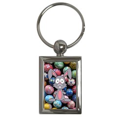 Easter Egg Bunny Treasure Key Chain (rectangle) by StuffOrSomething