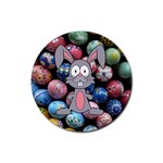 Easter Egg Bunny Treasure Drink Coaster (Round) Front