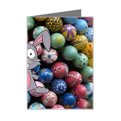 Easter Egg Bunny Treasure Mini Greeting Card by StuffOrSomething