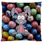 Easter Egg Bunny Treasure Large Cushion Case (Two Sided)  Back