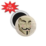 We The Anonymous People 1.75  Button Magnet (10 pack) Front