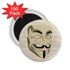 We The Anonymous People 2 25  Button Magnet (100 Pack) by StuffOrSomething