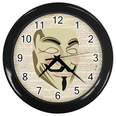 We The Anonymous People Wall Clock (black) by StuffOrSomething