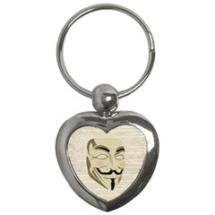 We The Anonymous People Key Chain (heart) by StuffOrSomething