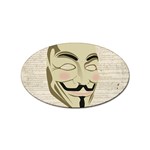 We The Anonymous People Sticker (Oval) Front