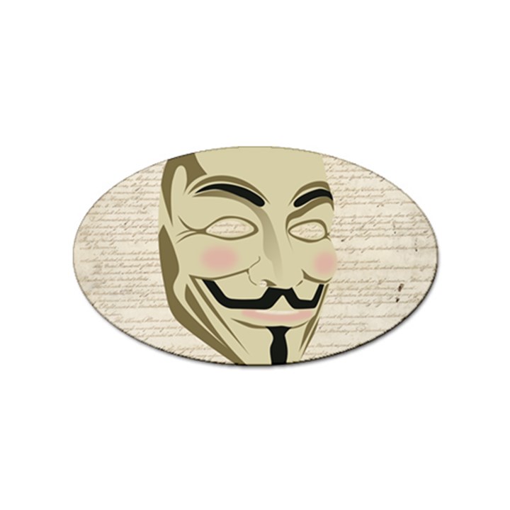 We The Anonymous People Sticker (Oval)