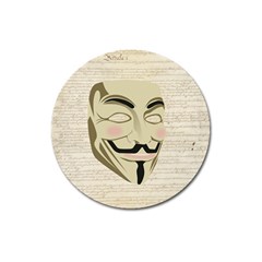 We The Anonymous People Magnet 3  (round) by StuffOrSomething