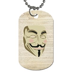 We The Anonymous People Dog Tag (two-sided)  by StuffOrSomething