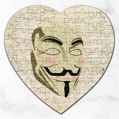 We The Anonymous People Jigsaw Puzzle (heart) by StuffOrSomething