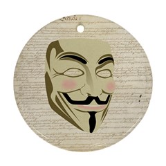 We The Anonymous People Round Ornament (two Sides) by StuffOrSomething