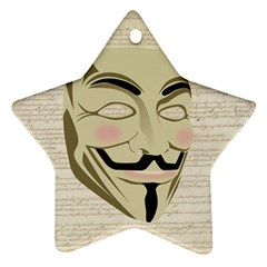 We The Anonymous People Star Ornament (two Sides) by StuffOrSomething