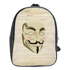 We The Anonymous People School Bag (large) by StuffOrSomething